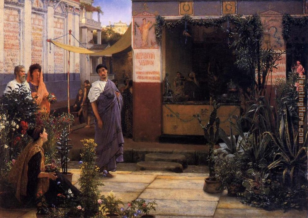 Sir Lawrence Alma-Tadema The Flower Market
